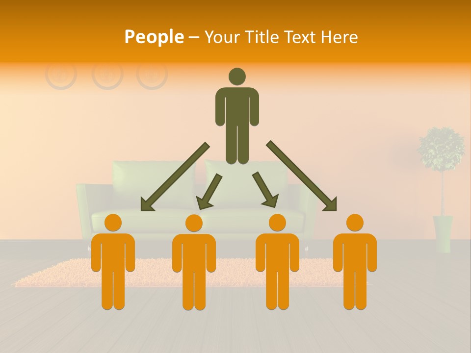 Room Livingroom Plant PowerPoint Template