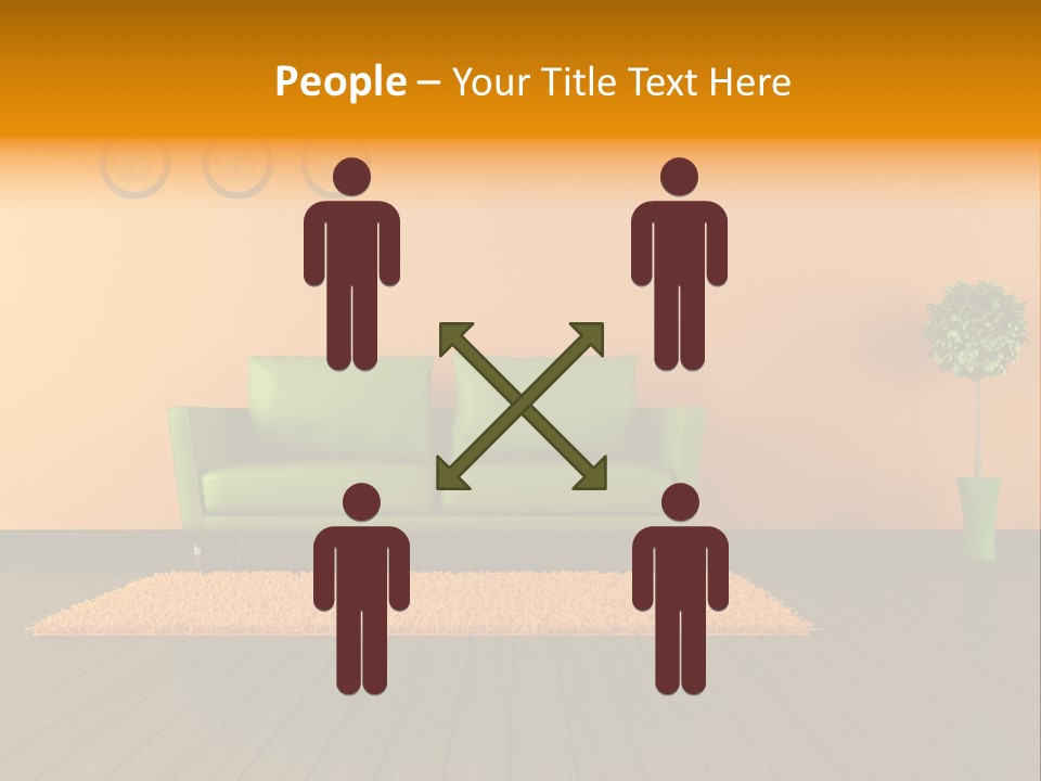 Room Livingroom Plant PowerPoint Template