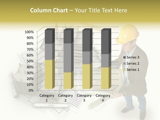 Helmet Blueprints House PowerPoint Template