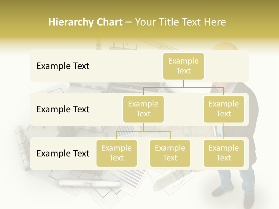 Helmet Blueprints House PowerPoint Template