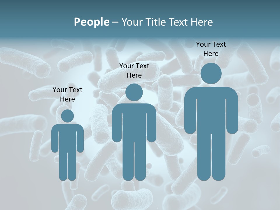 Genetics Many Background PowerPoint Template