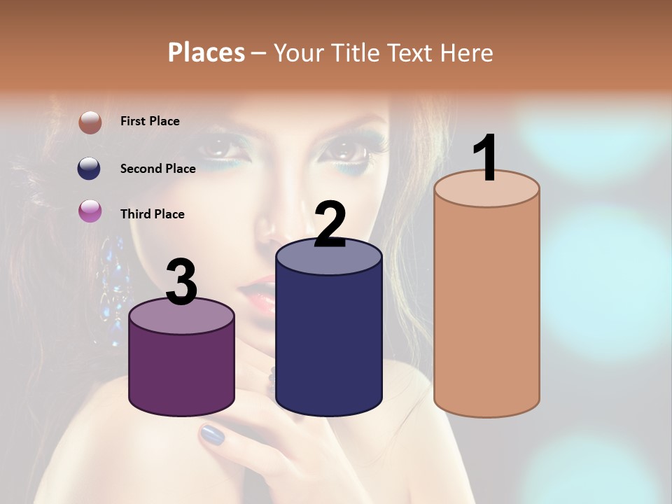 Jewellery Eyeshadow Fashion PowerPoint Template