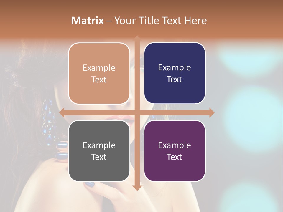 Jewellery Eyeshadow Fashion PowerPoint Template