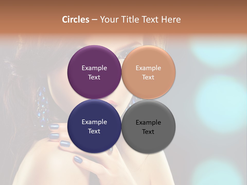 Jewellery Eyeshadow Fashion PowerPoint Template