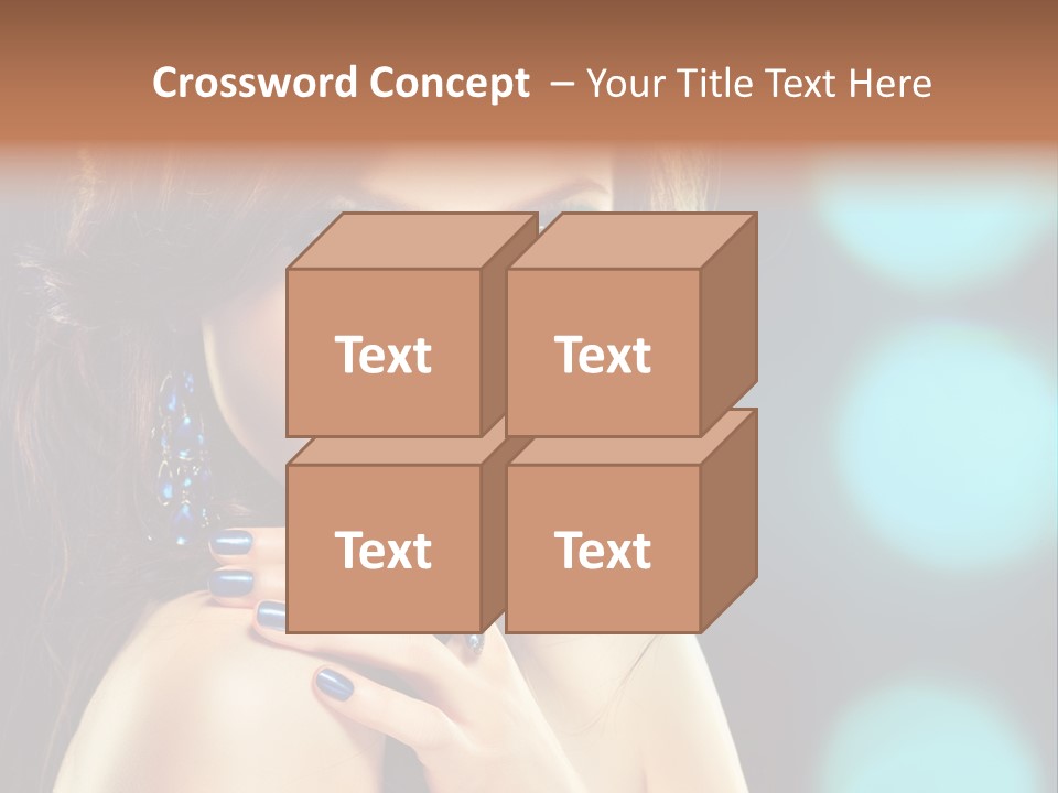 Jewellery Eyeshadow Fashion PowerPoint Template