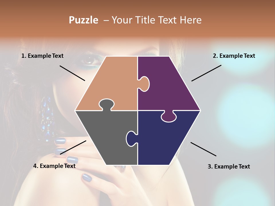 Jewellery Eyeshadow Fashion PowerPoint Template