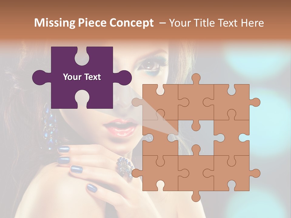 Jewellery Eyeshadow Fashion PowerPoint Template