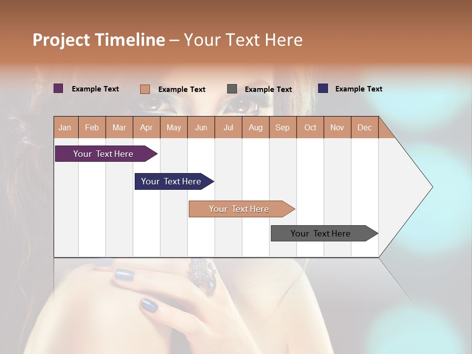 Jewellery Eyeshadow Fashion PowerPoint Template