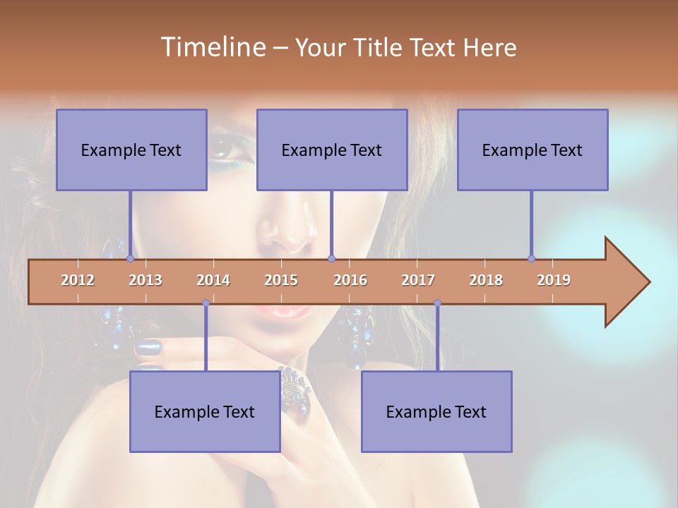 Jewellery Eyeshadow Fashion PowerPoint Template