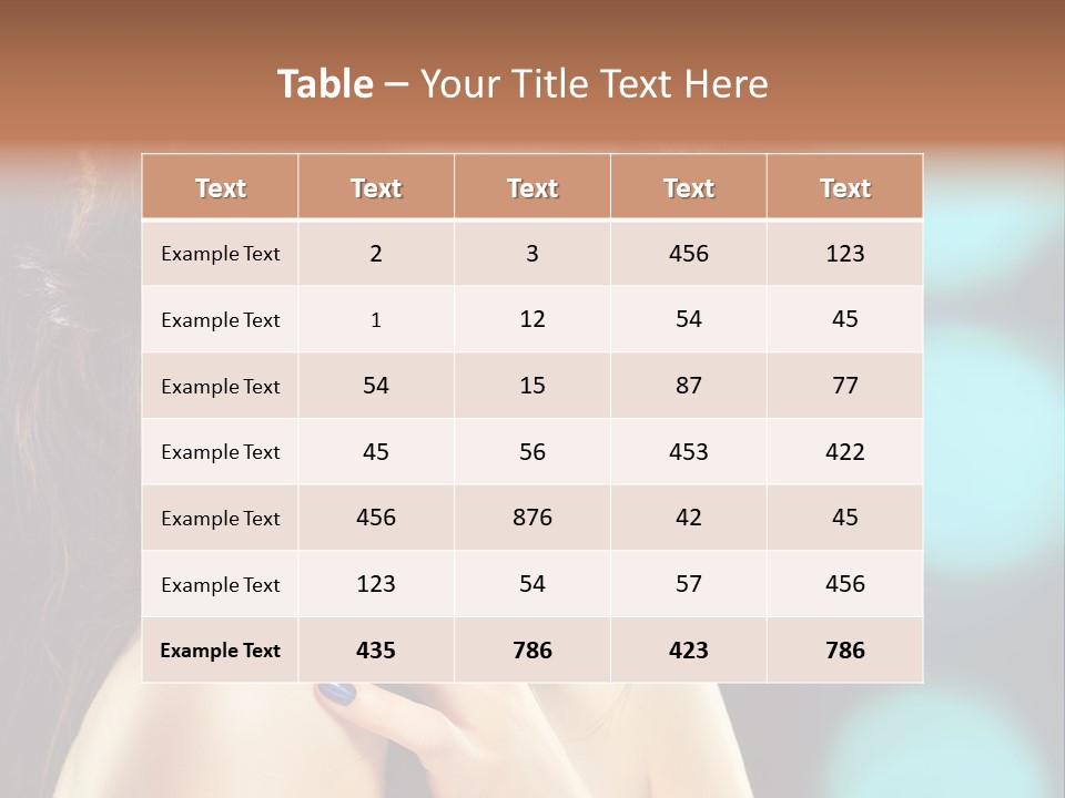 Jewellery Eyeshadow Fashion PowerPoint Template