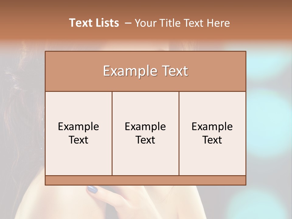 Jewellery Eyeshadow Fashion PowerPoint Template