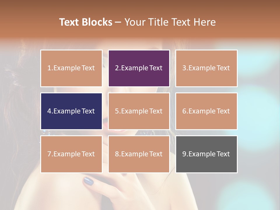 Jewellery Eyeshadow Fashion PowerPoint Template