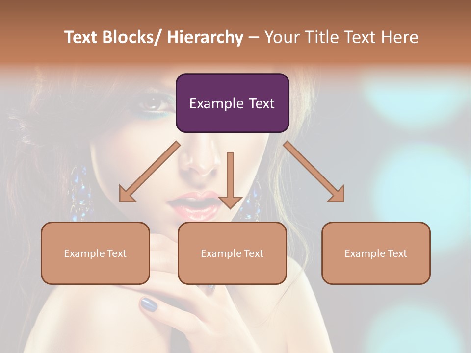 Jewellery Eyeshadow Fashion PowerPoint Template