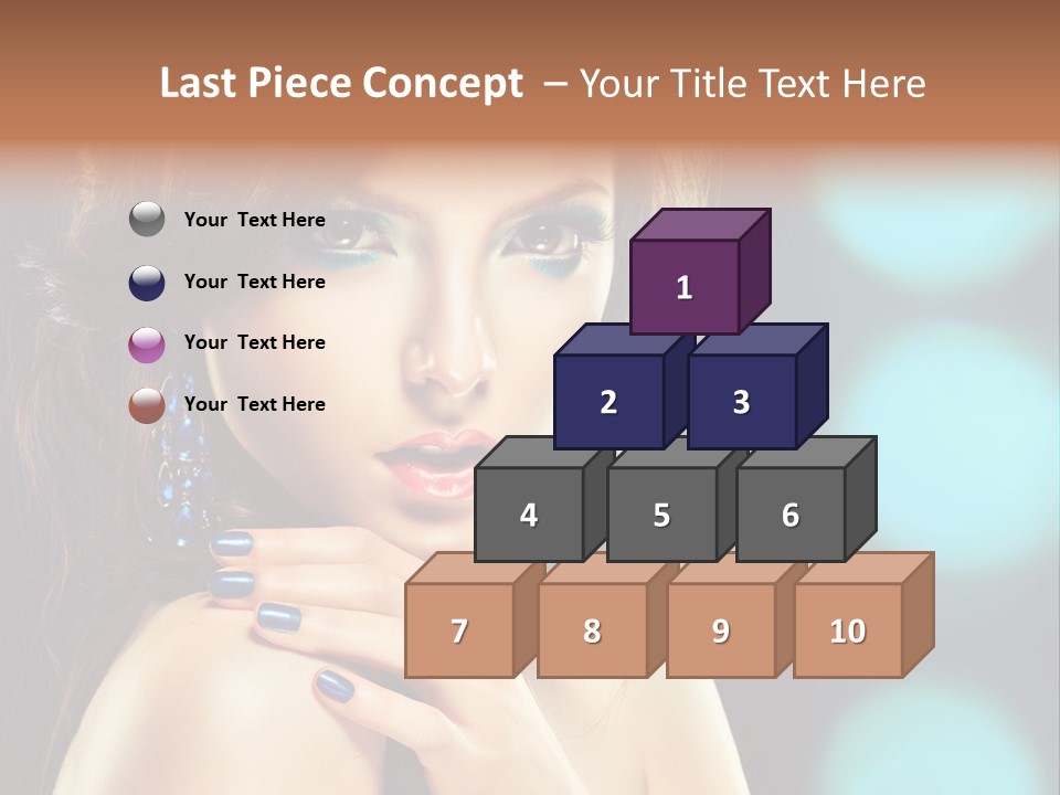 Jewellery Eyeshadow Fashion PowerPoint Template