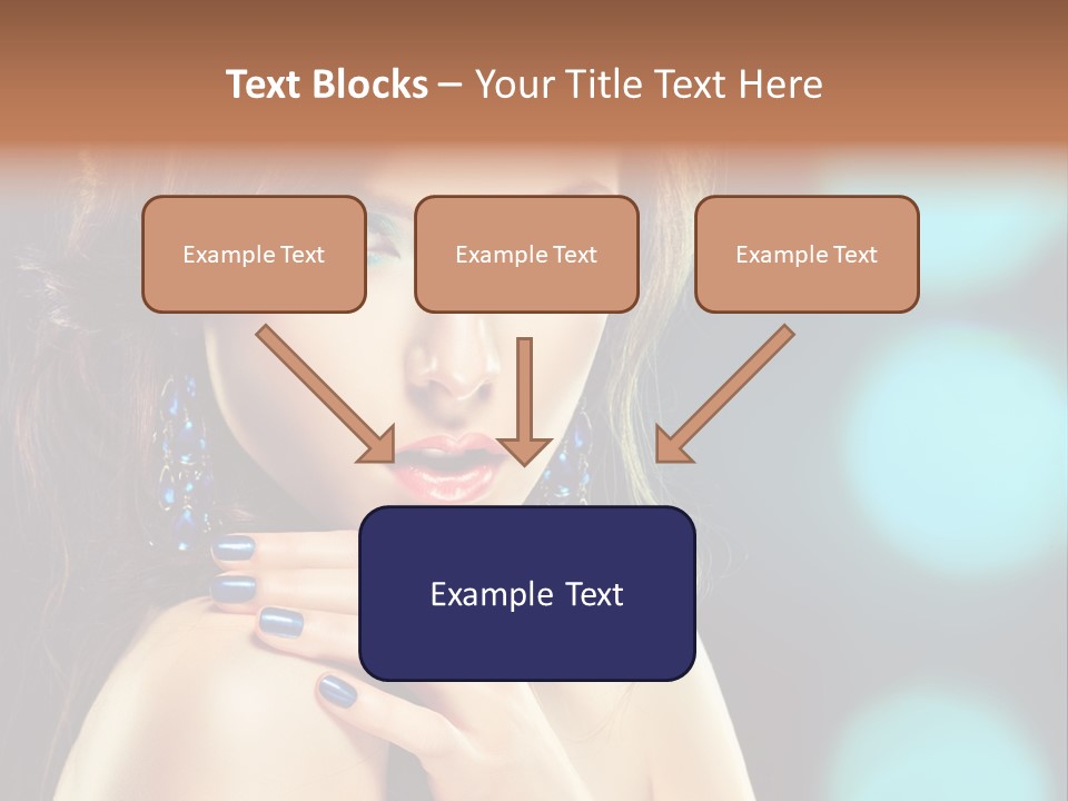 Jewellery Eyeshadow Fashion PowerPoint Template