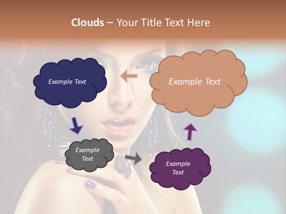 Jewellery Eyeshadow Fashion PowerPoint Template