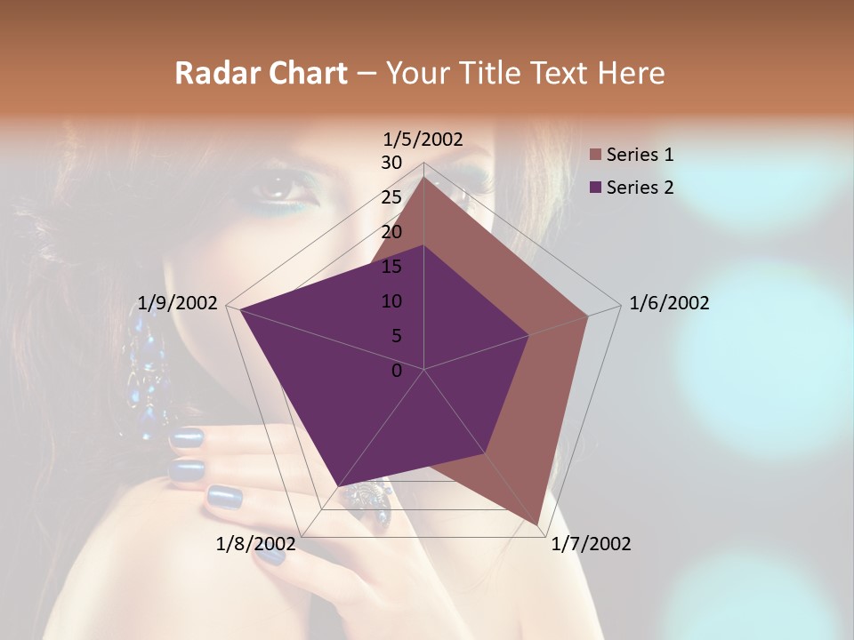 Jewellery Eyeshadow Fashion PowerPoint Template