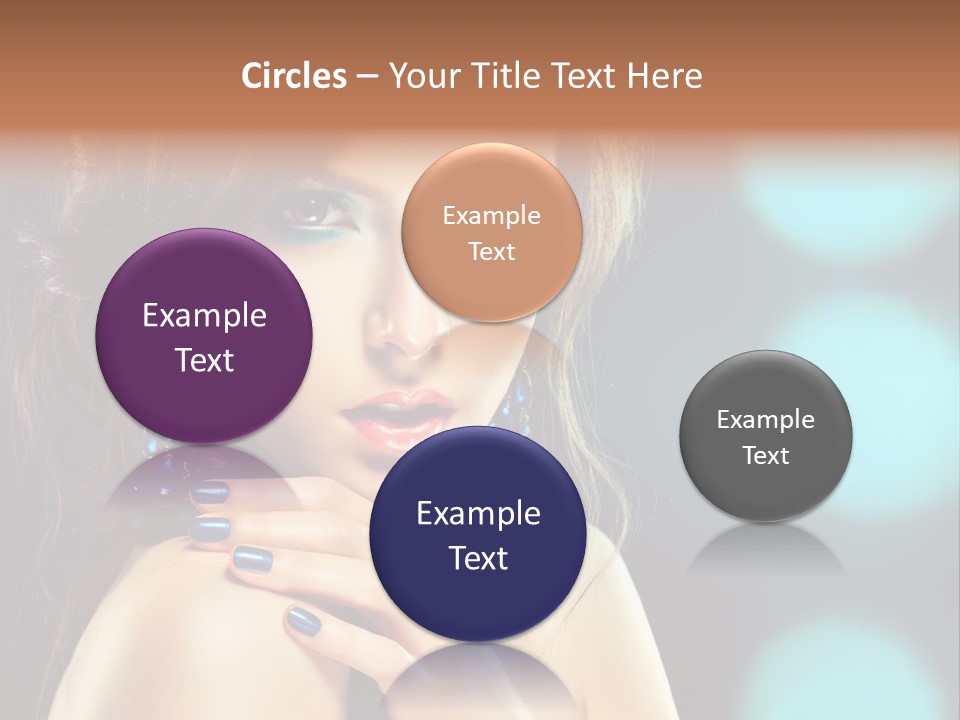 Jewellery Eyeshadow Fashion PowerPoint Template