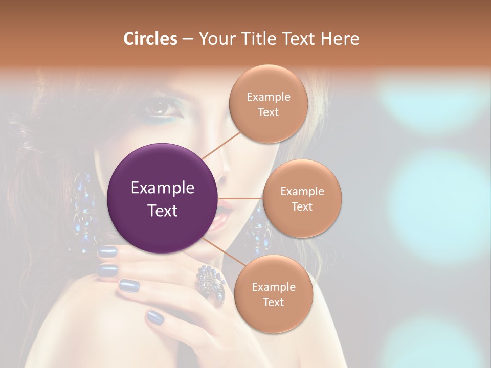 Jewellery Eyeshadow Fashion PowerPoint Template