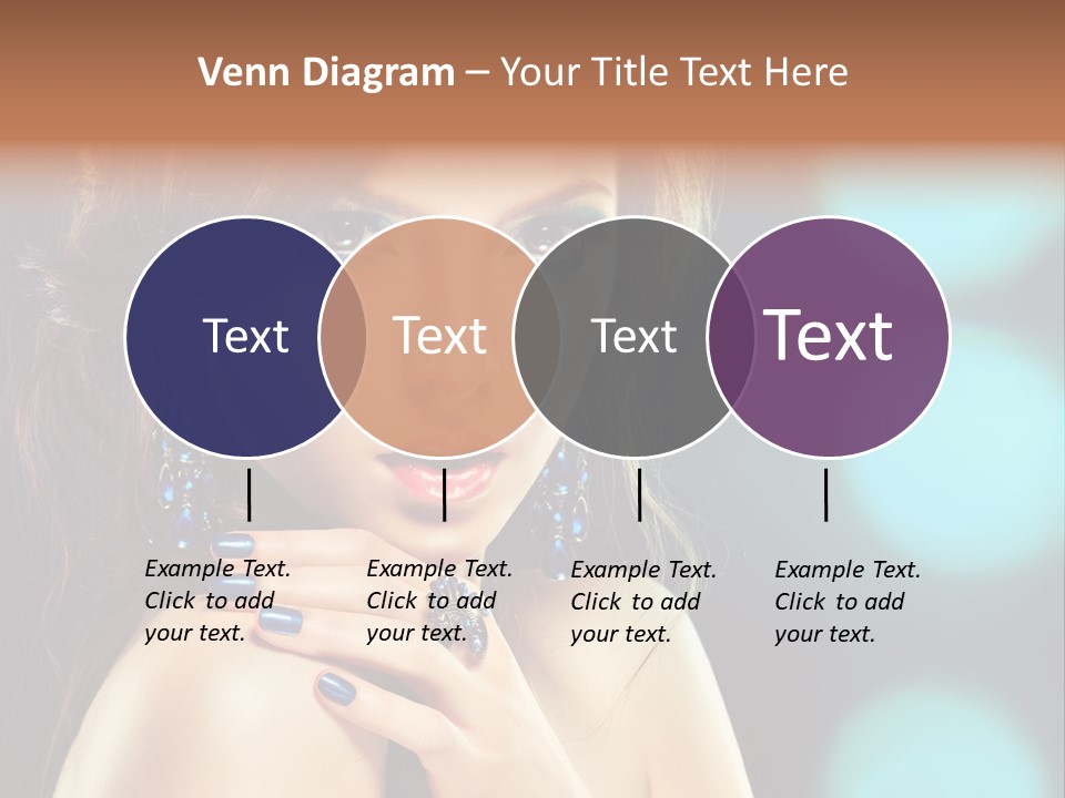 Jewellery Eyeshadow Fashion PowerPoint Template