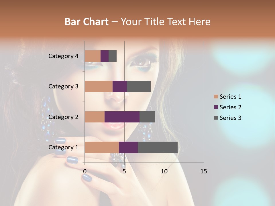 Jewellery Eyeshadow Fashion PowerPoint Template