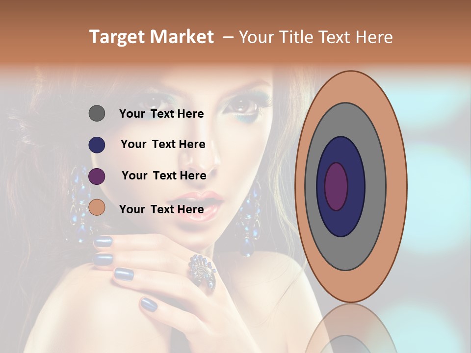 Jewellery Eyeshadow Fashion PowerPoint Template