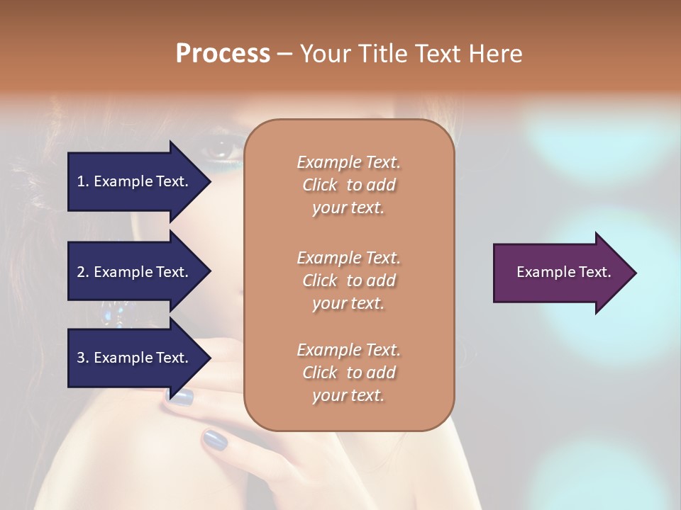 Jewellery Eyeshadow Fashion PowerPoint Template