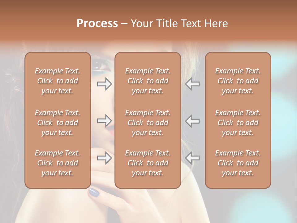 Jewellery Eyeshadow Fashion PowerPoint Template