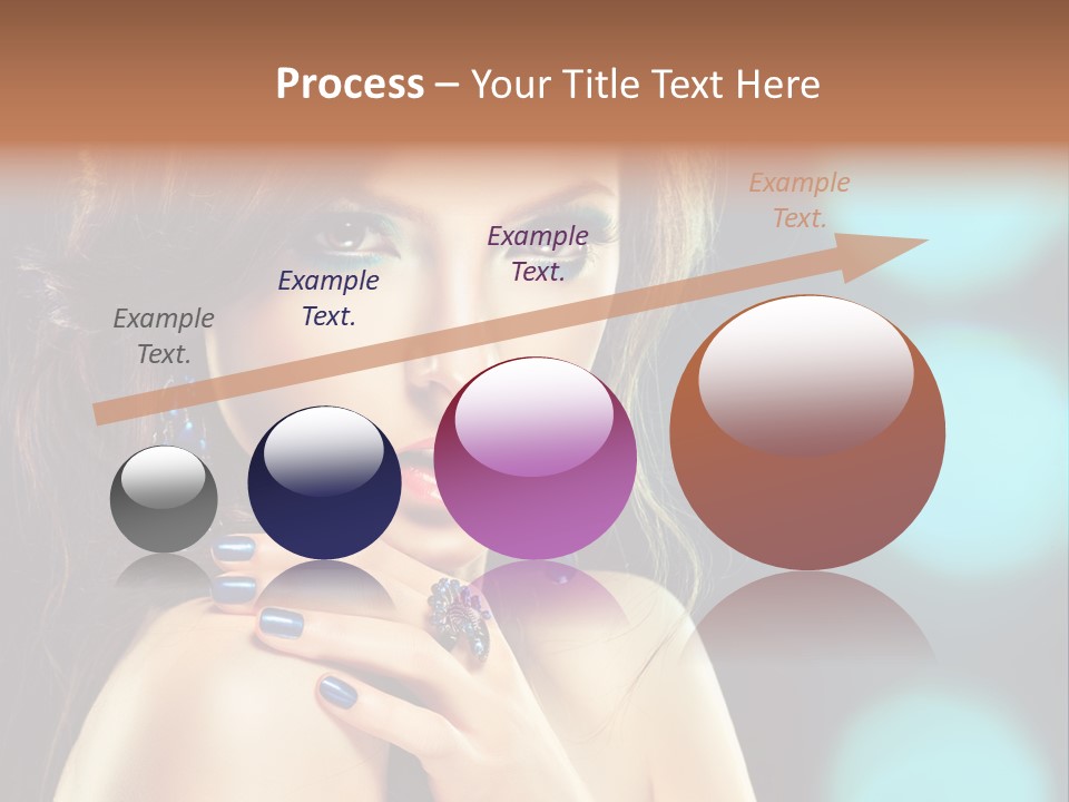 Jewellery Eyeshadow Fashion PowerPoint Template