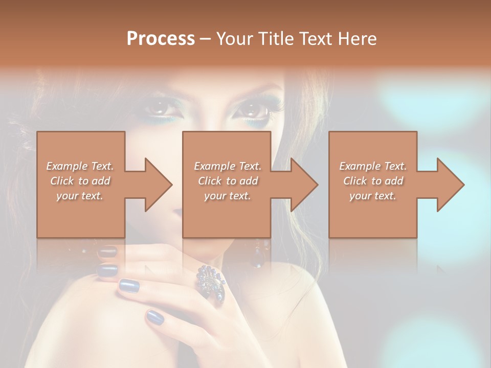 Jewellery Eyeshadow Fashion PowerPoint Template
