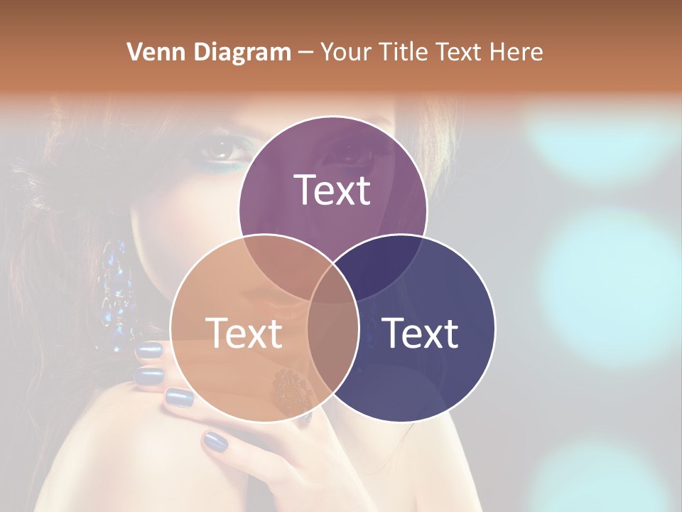 Jewellery Eyeshadow Fashion PowerPoint Template