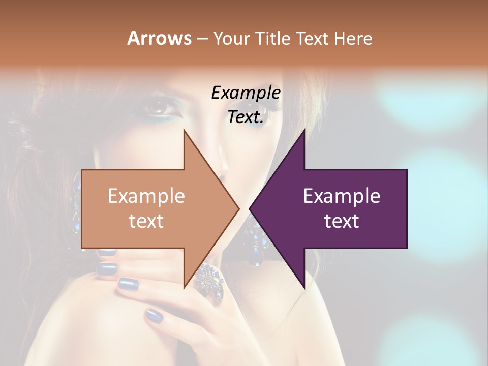 Jewellery Eyeshadow Fashion PowerPoint Template