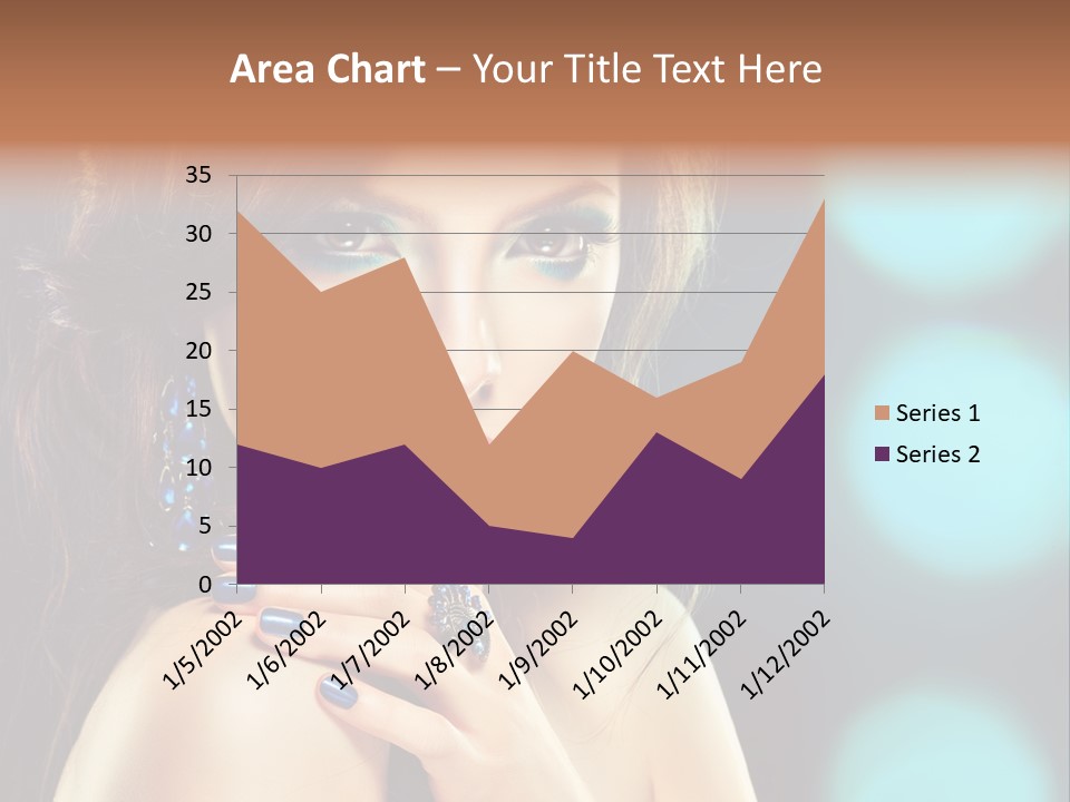 Jewellery Eyeshadow Fashion PowerPoint Template