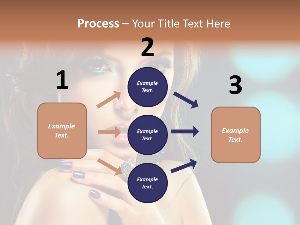 Jewellery Eyeshadow Fashion PowerPoint Template