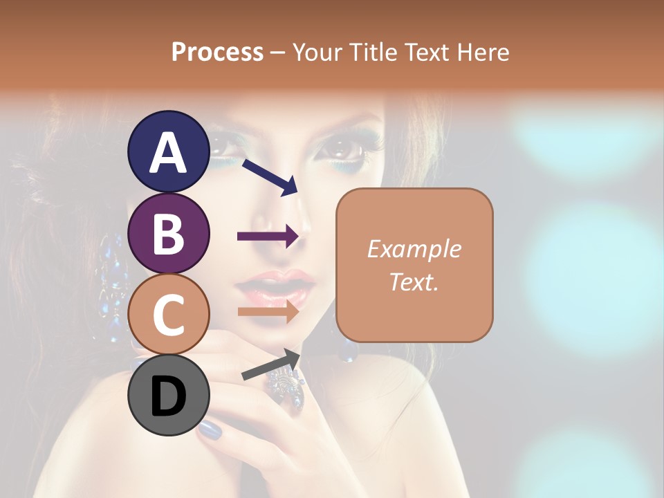 Jewellery Eyeshadow Fashion PowerPoint Template