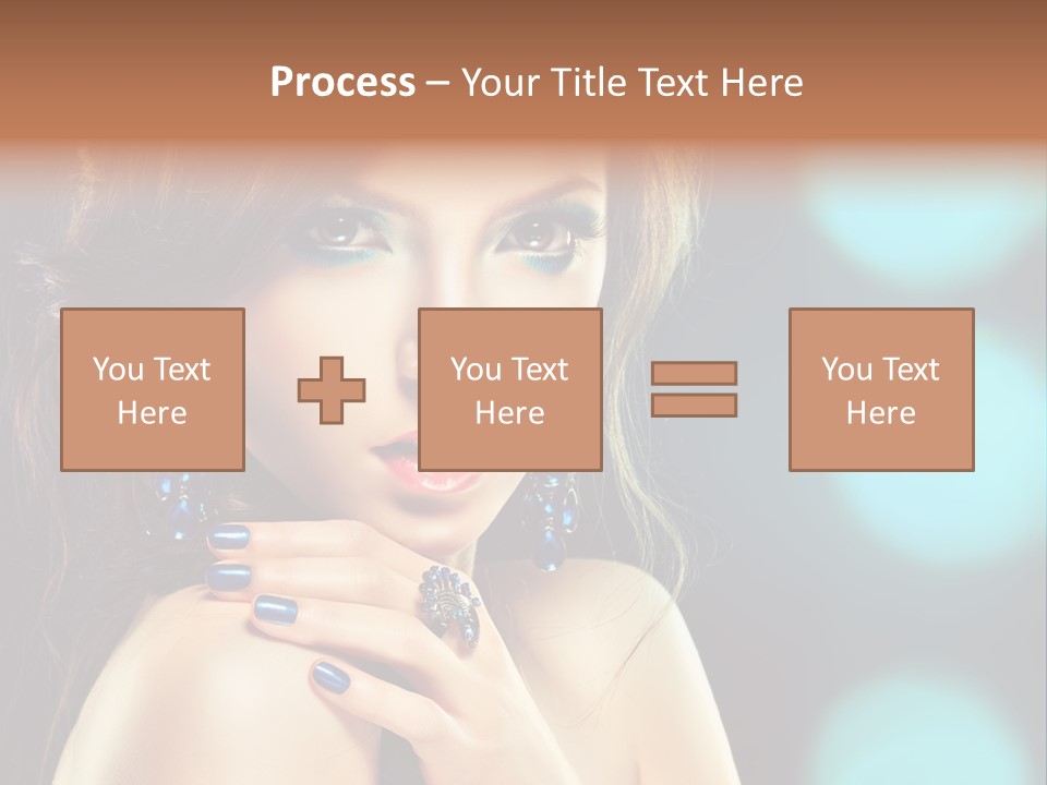 Jewellery Eyeshadow Fashion PowerPoint Template
