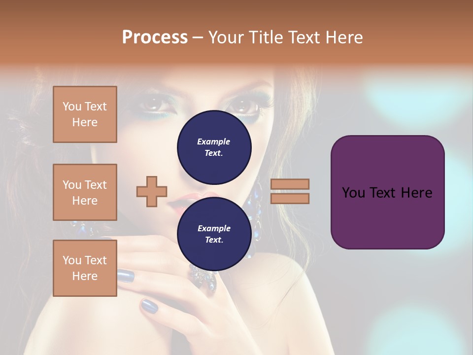 Jewellery Eyeshadow Fashion PowerPoint Template