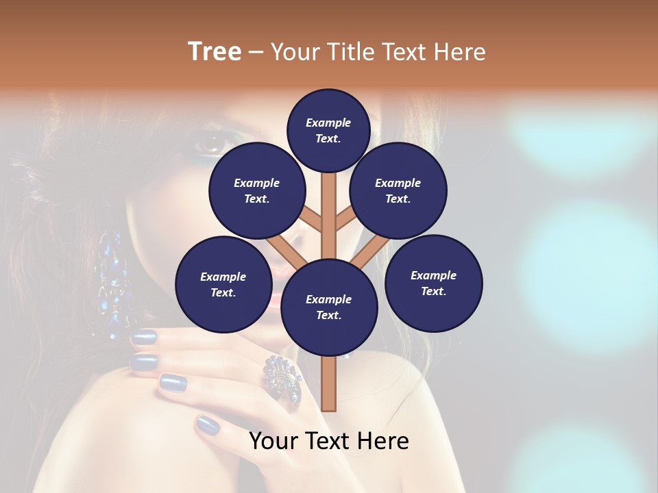 Jewellery Eyeshadow Fashion PowerPoint Template