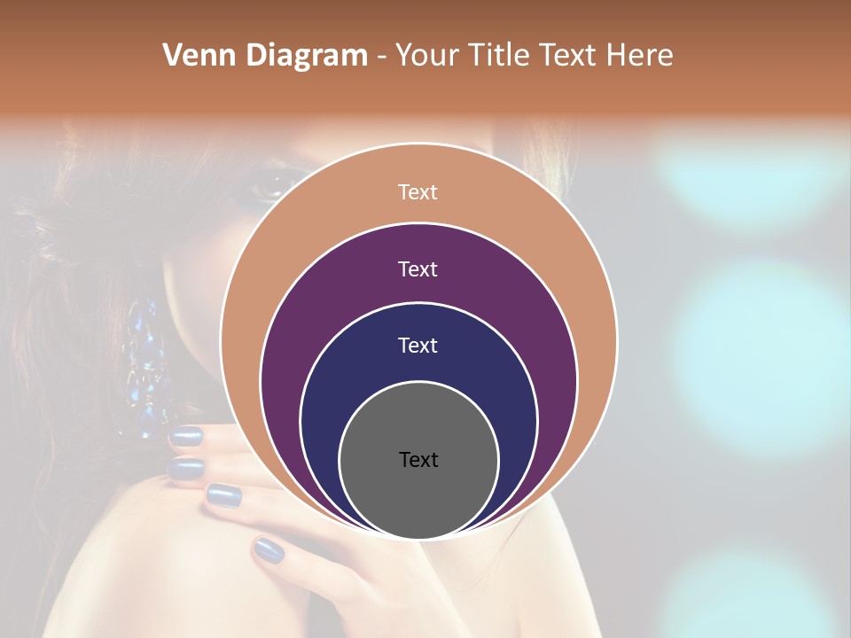 Jewellery Eyeshadow Fashion PowerPoint Template