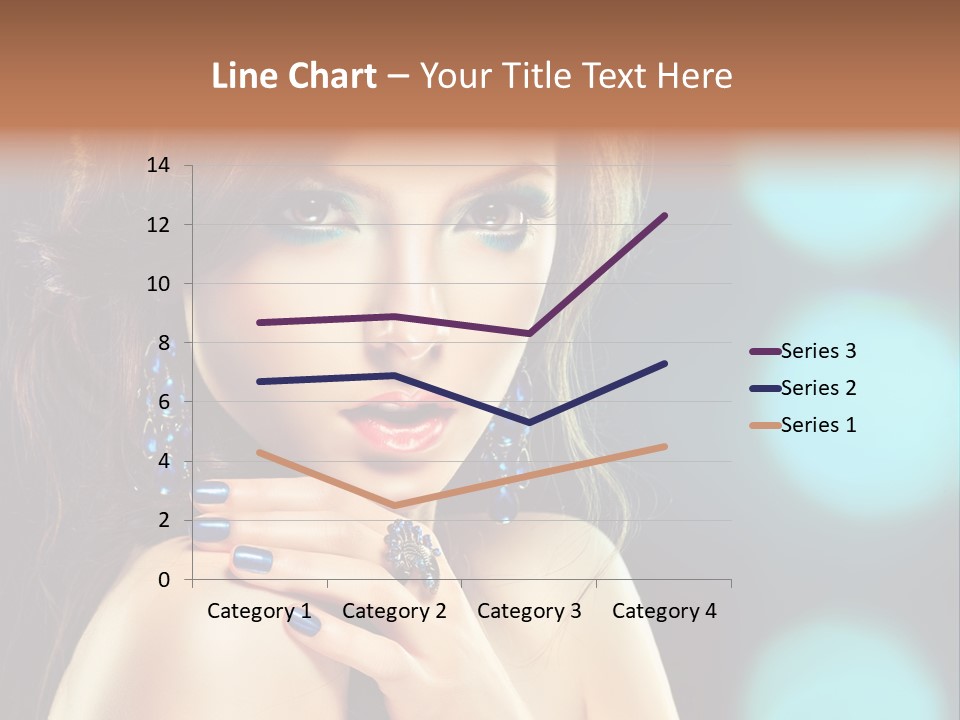 Jewellery Eyeshadow Fashion PowerPoint Template