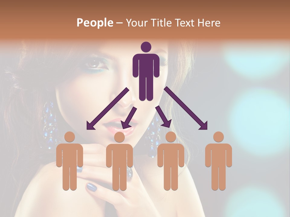 Jewellery Eyeshadow Fashion PowerPoint Template