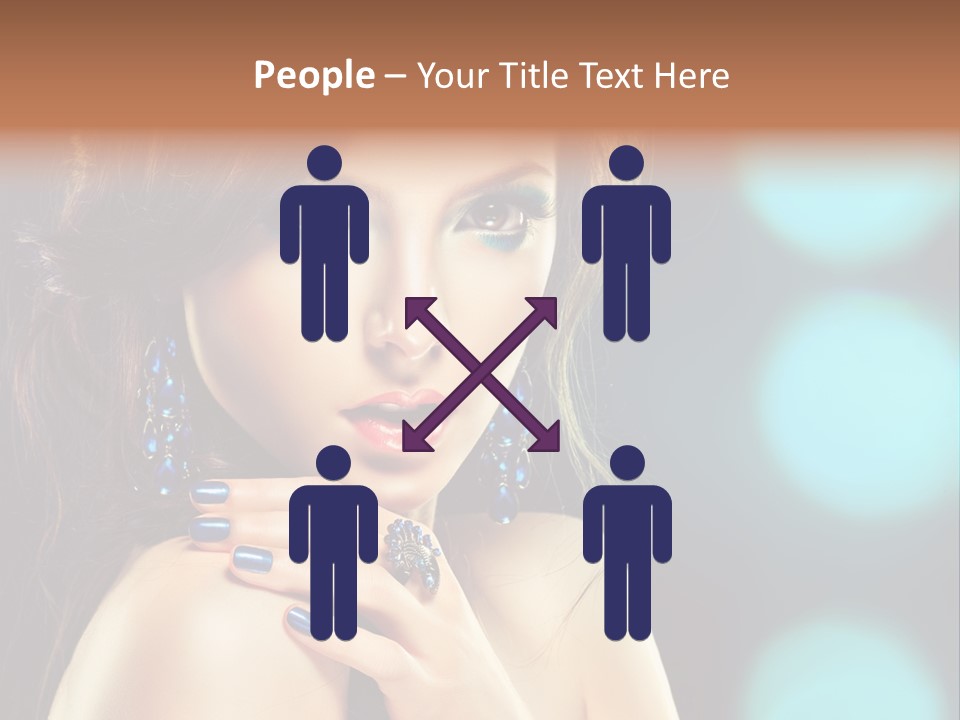 Jewellery Eyeshadow Fashion PowerPoint Template