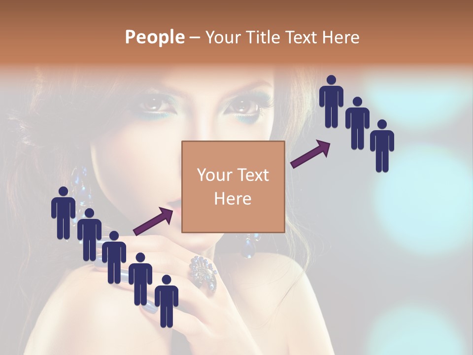 Jewellery Eyeshadow Fashion PowerPoint Template