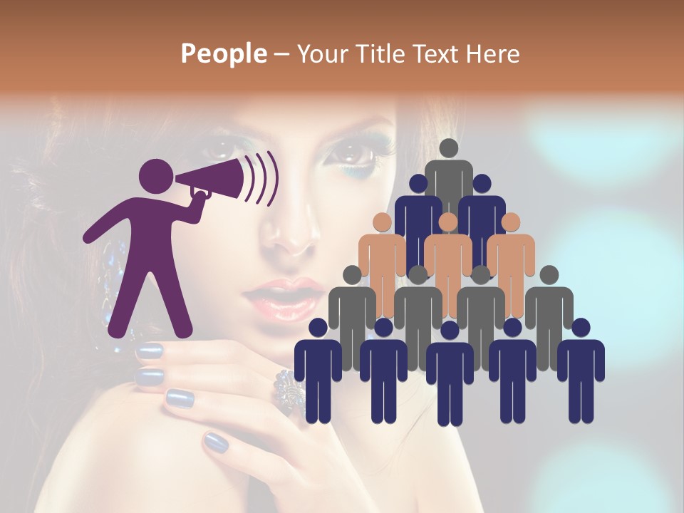 Jewellery Eyeshadow Fashion PowerPoint Template