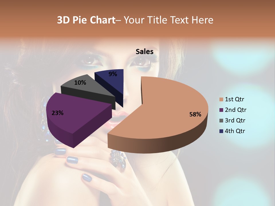 Jewellery Eyeshadow Fashion PowerPoint Template