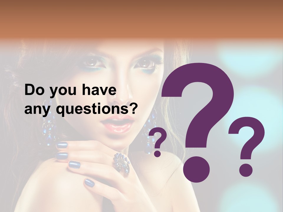 Jewellery Eyeshadow Fashion PowerPoint Template