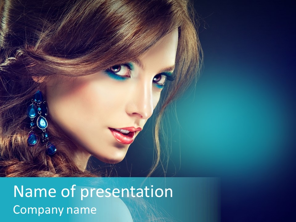 Hairdo Beautiful Hair PowerPoint Template