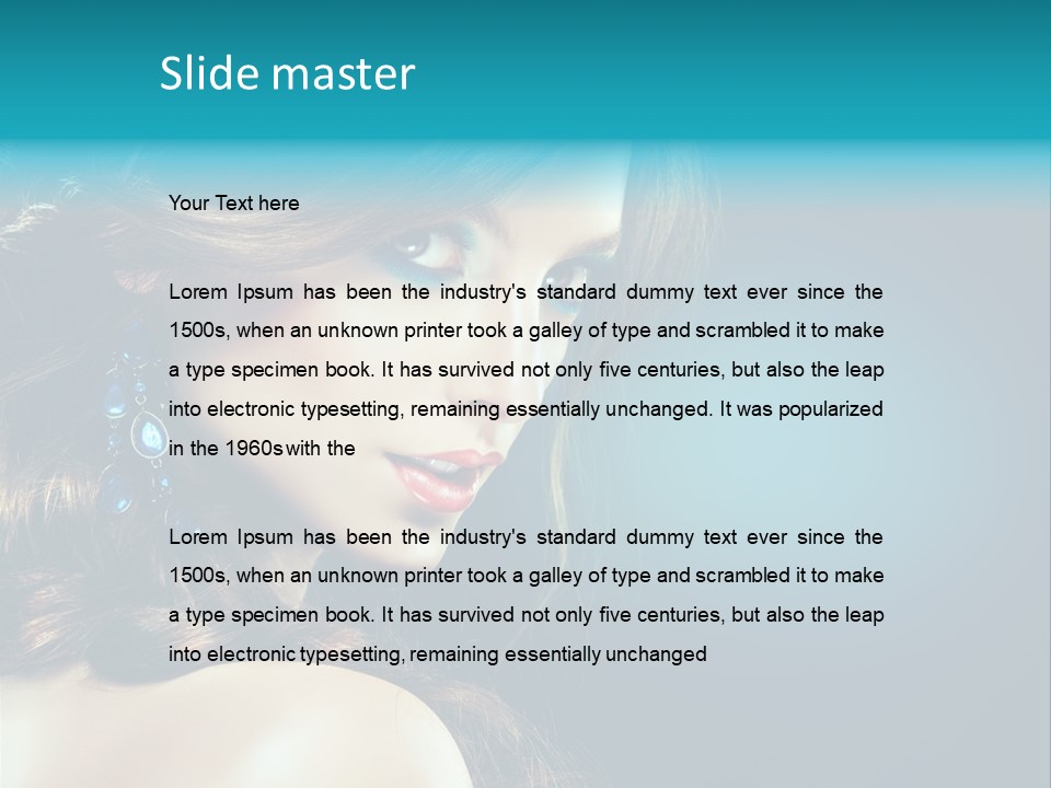 Hairdo Beautiful Hair PowerPoint Template