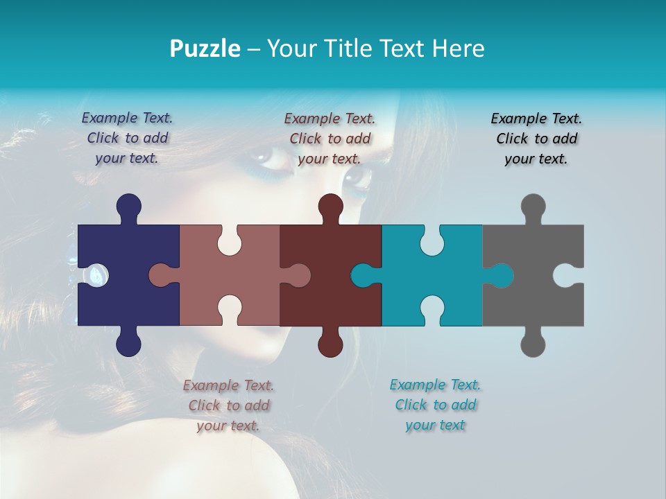 Hairdo Beautiful Hair PowerPoint Template