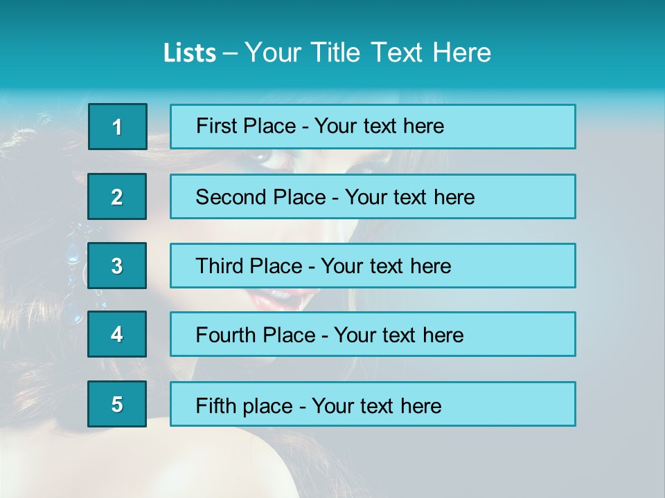 Hairdo Beautiful Hair PowerPoint Template